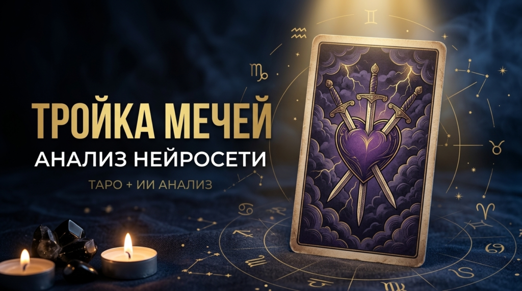 Таро Тройка мечей